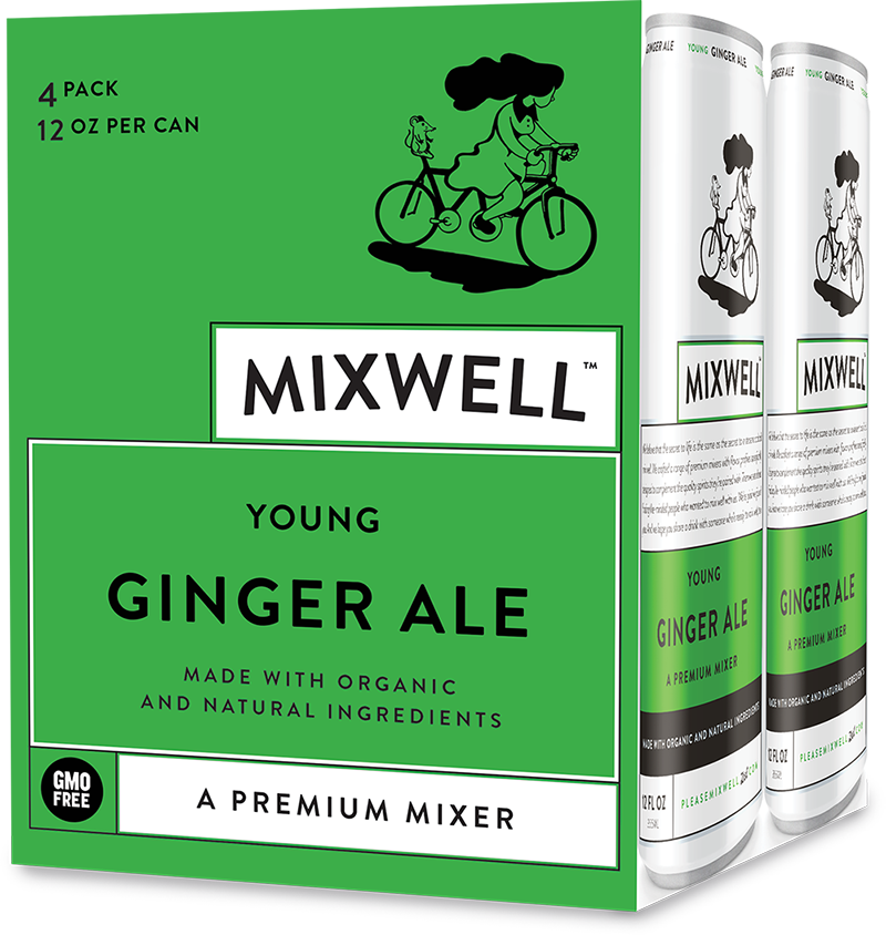 Mixwell 4 Pack Cans ginger Mixer