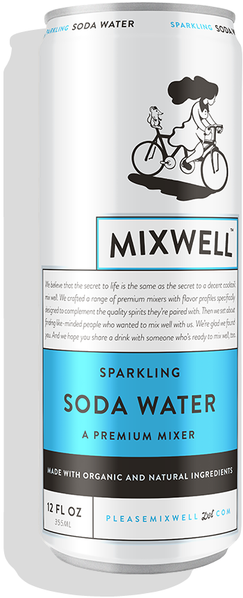 Mixwell Soda Water 12 oz can